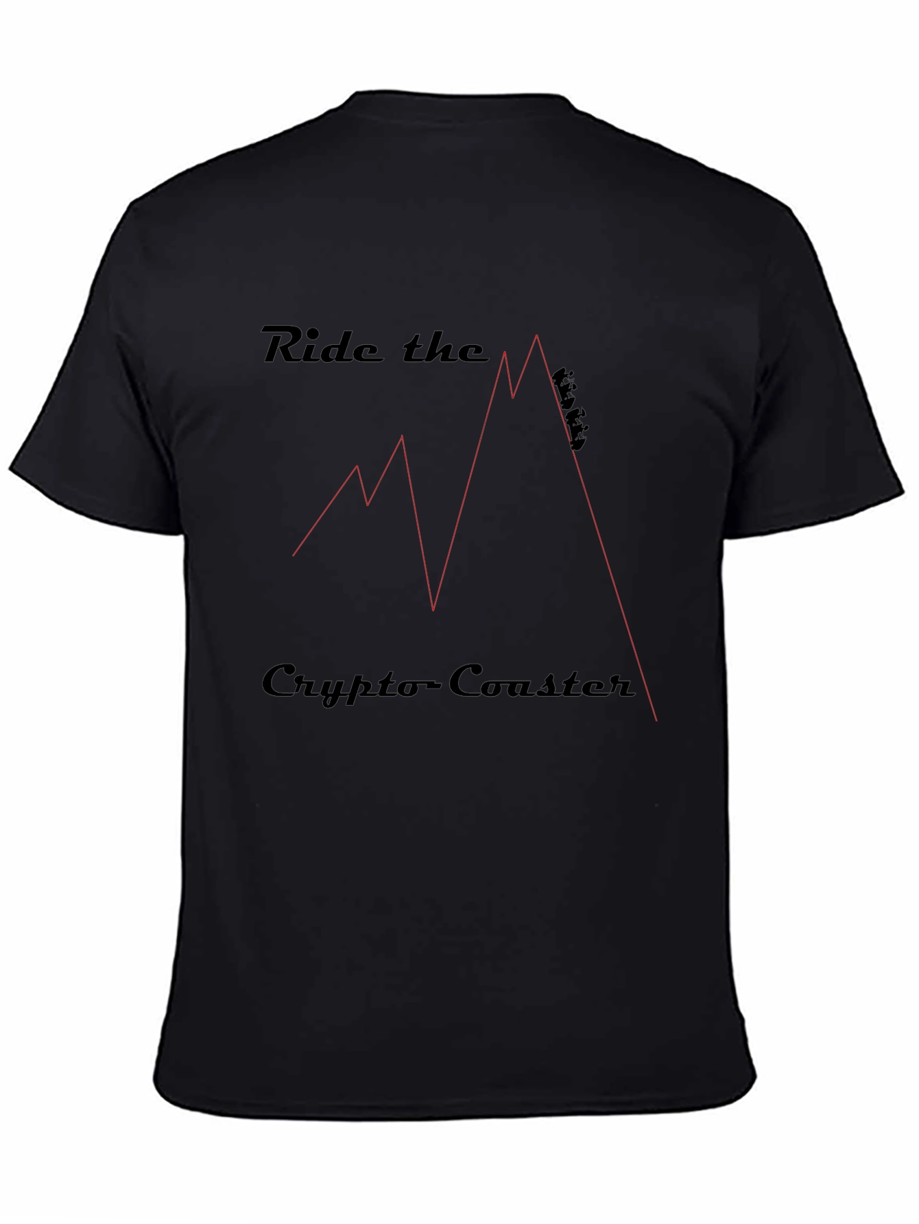 Ride the Crypto Coaster Graphic Tee - Black