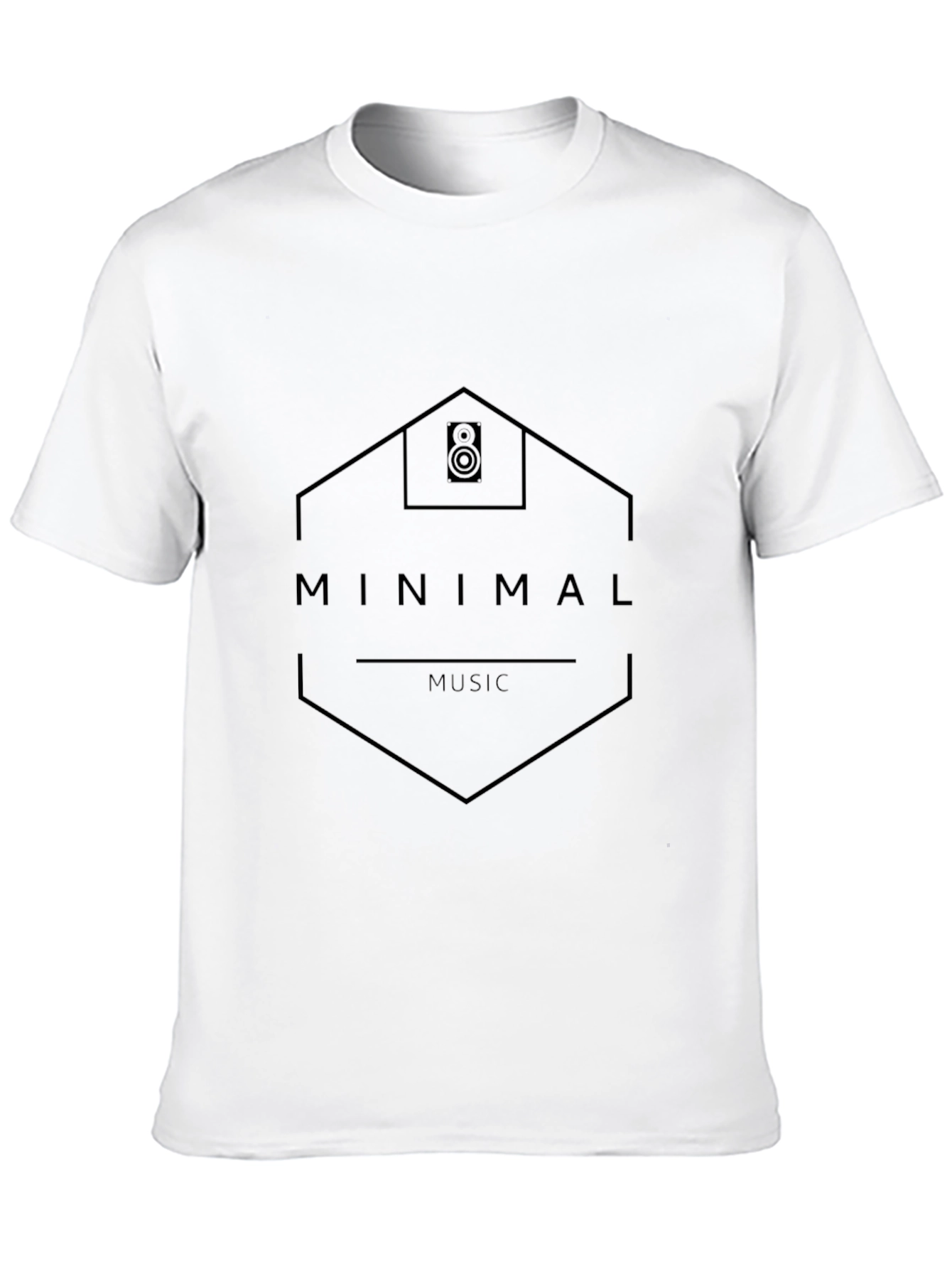 Minimal Music Black T-Shirt