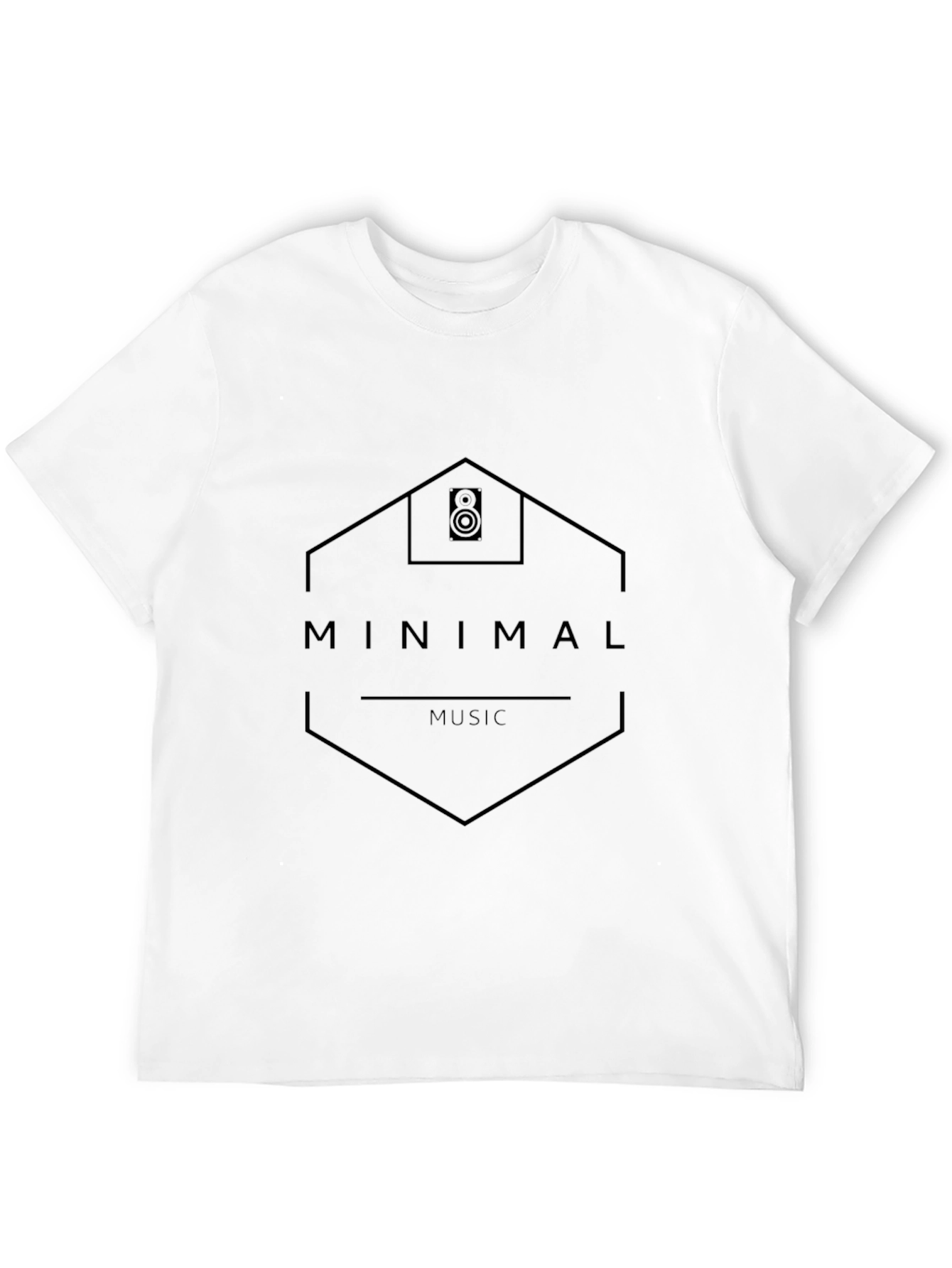 Minimal Music Black T-Shirt