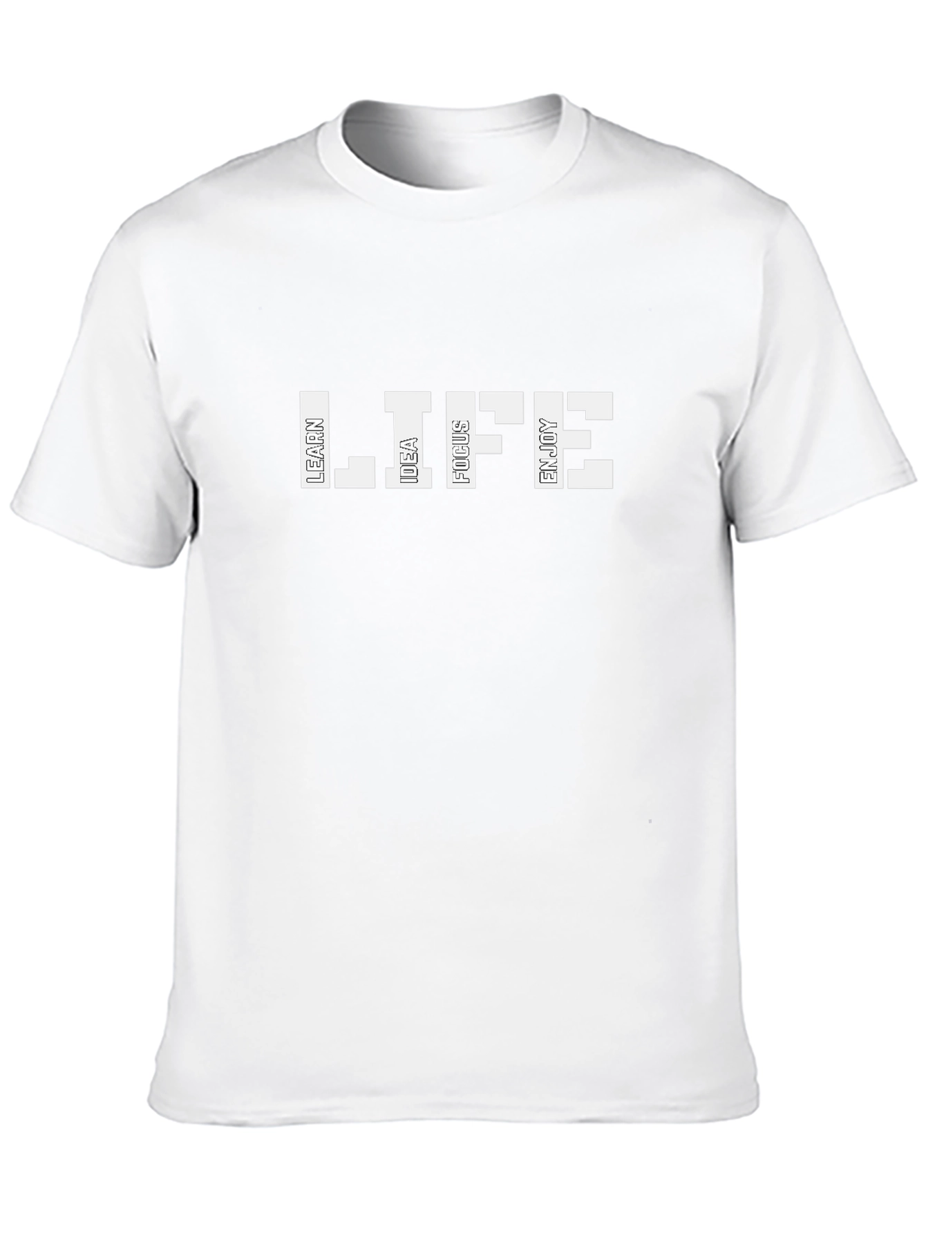 Inspirational LIFE Black Graphic Tee