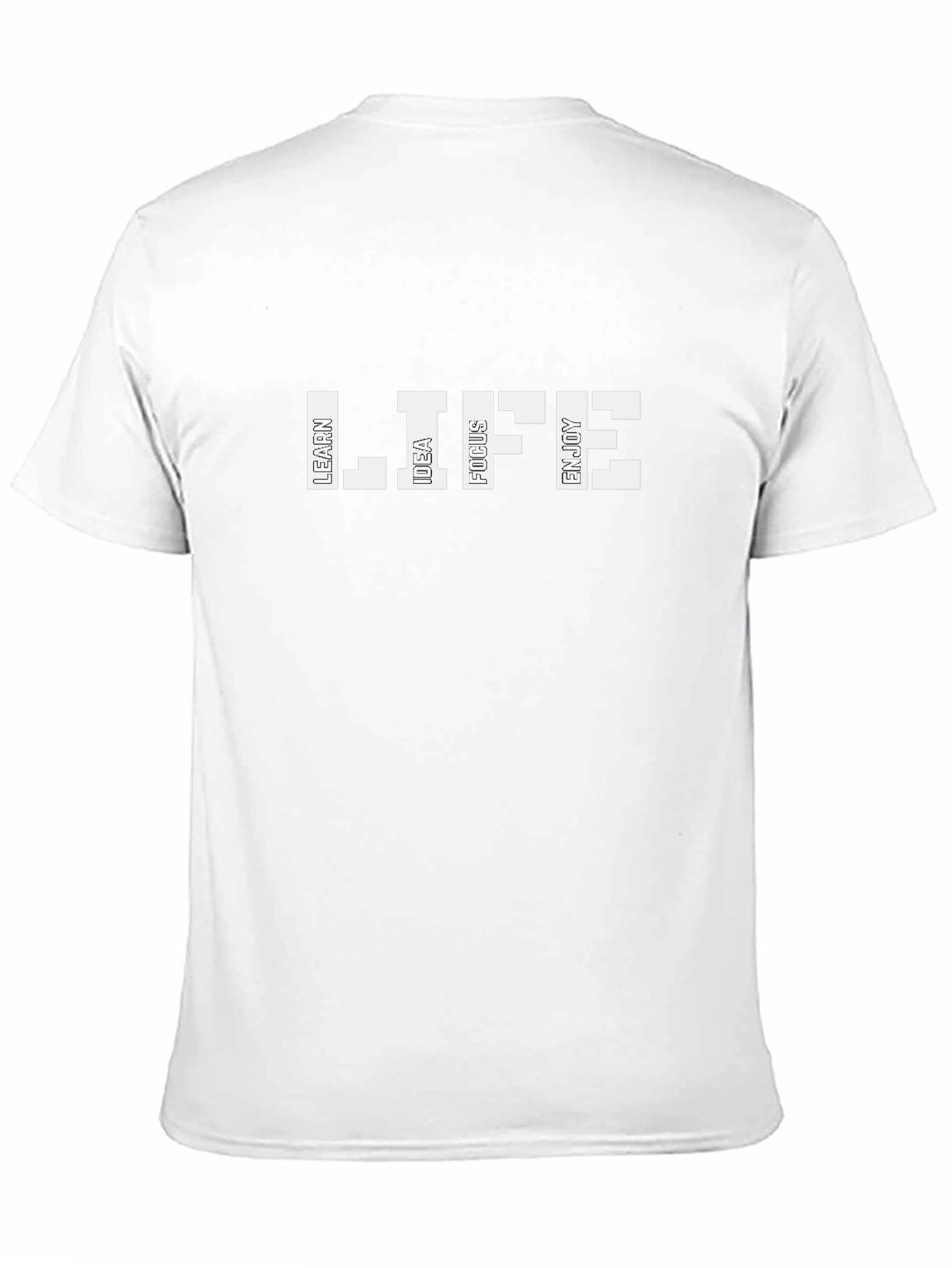 Inspirational LIFE Black Graphic Tee