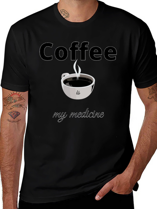 Coffee is My Medicine T-Shirt - Black