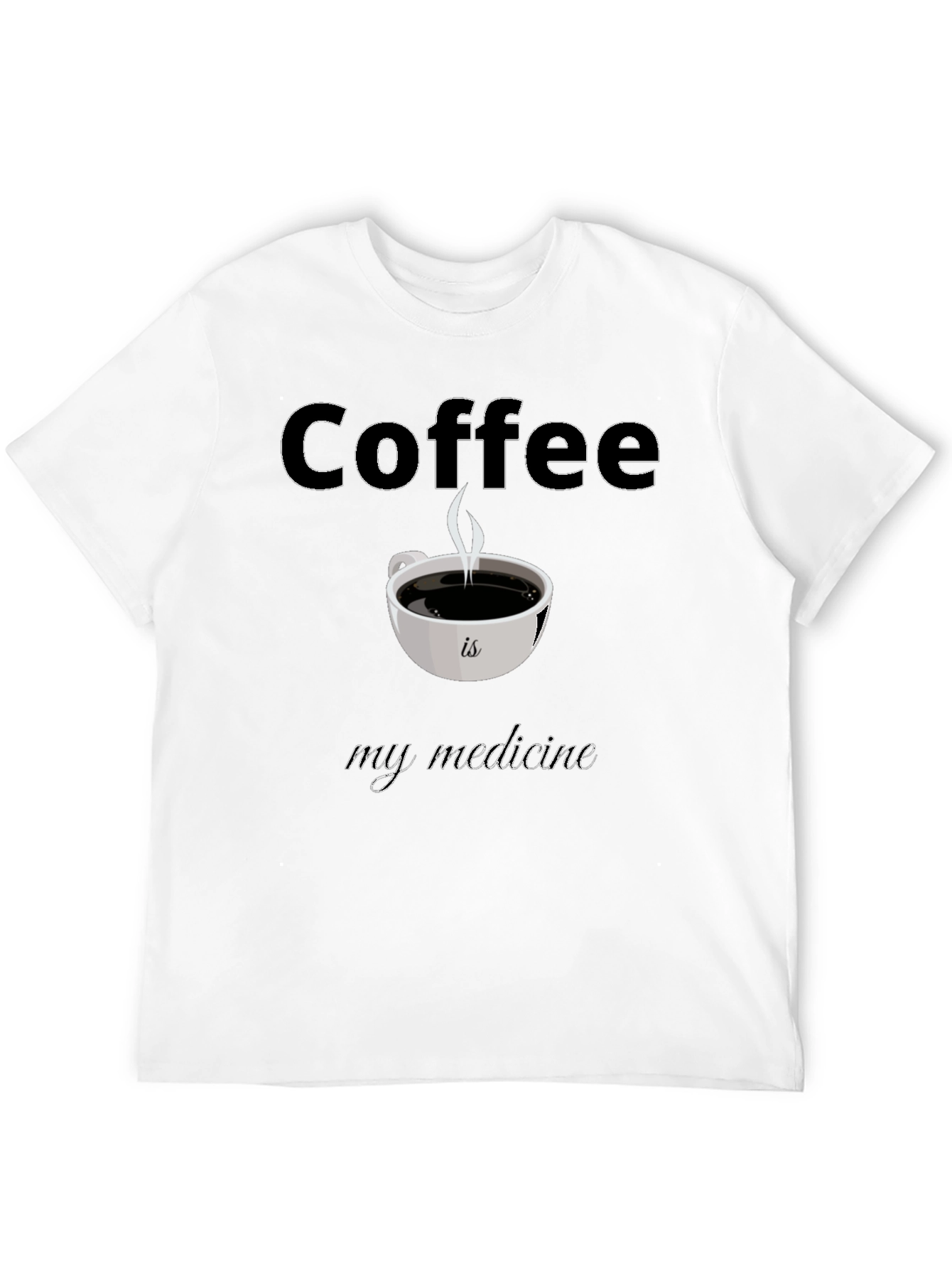Coffee is My Medicine T-Shirt - Black