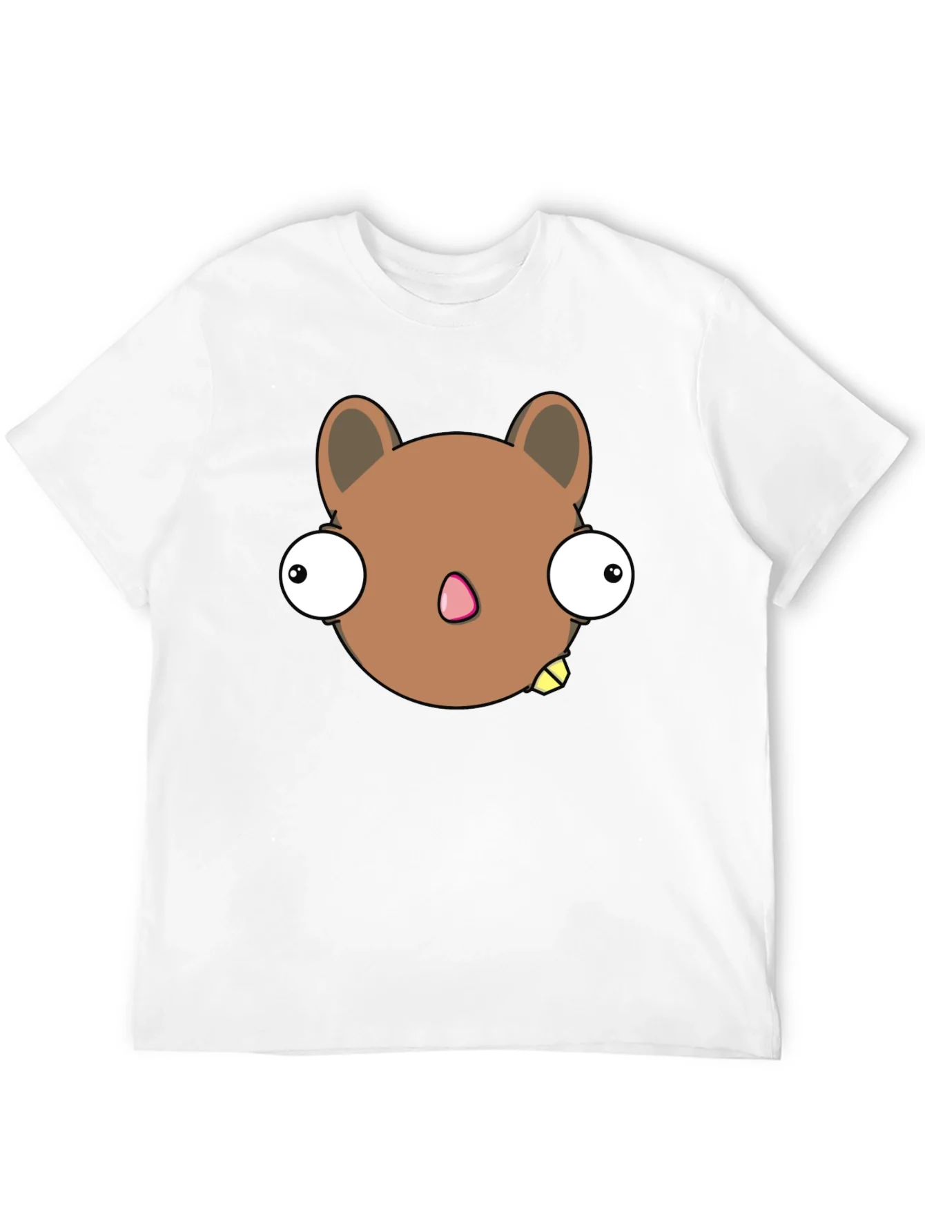 Funny Cartoon Character Graphic Black T-Shirt