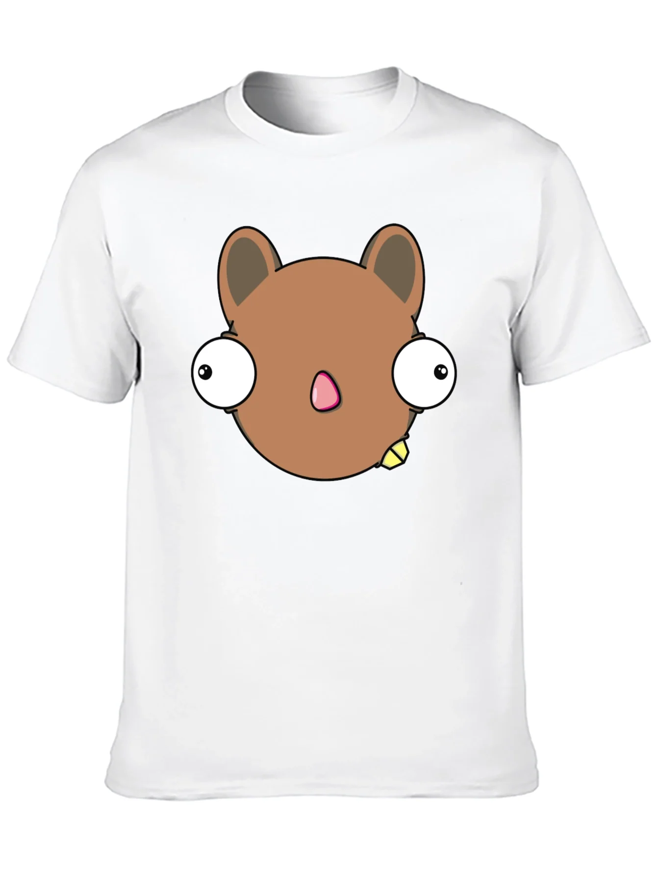 Funny Cartoon Character Graphic Black T-Shirt