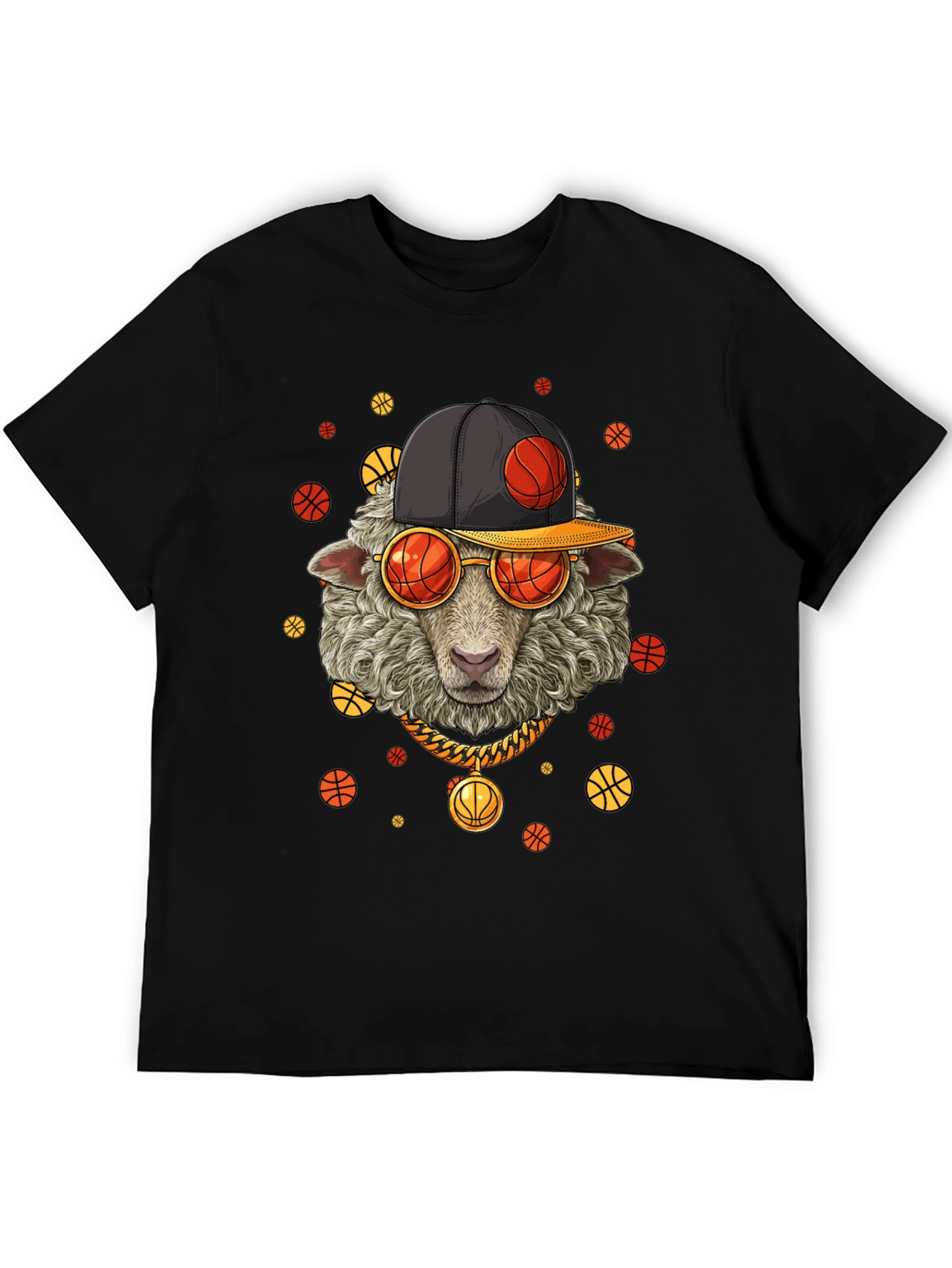 Basketball Sheep Graphic T-Shirt