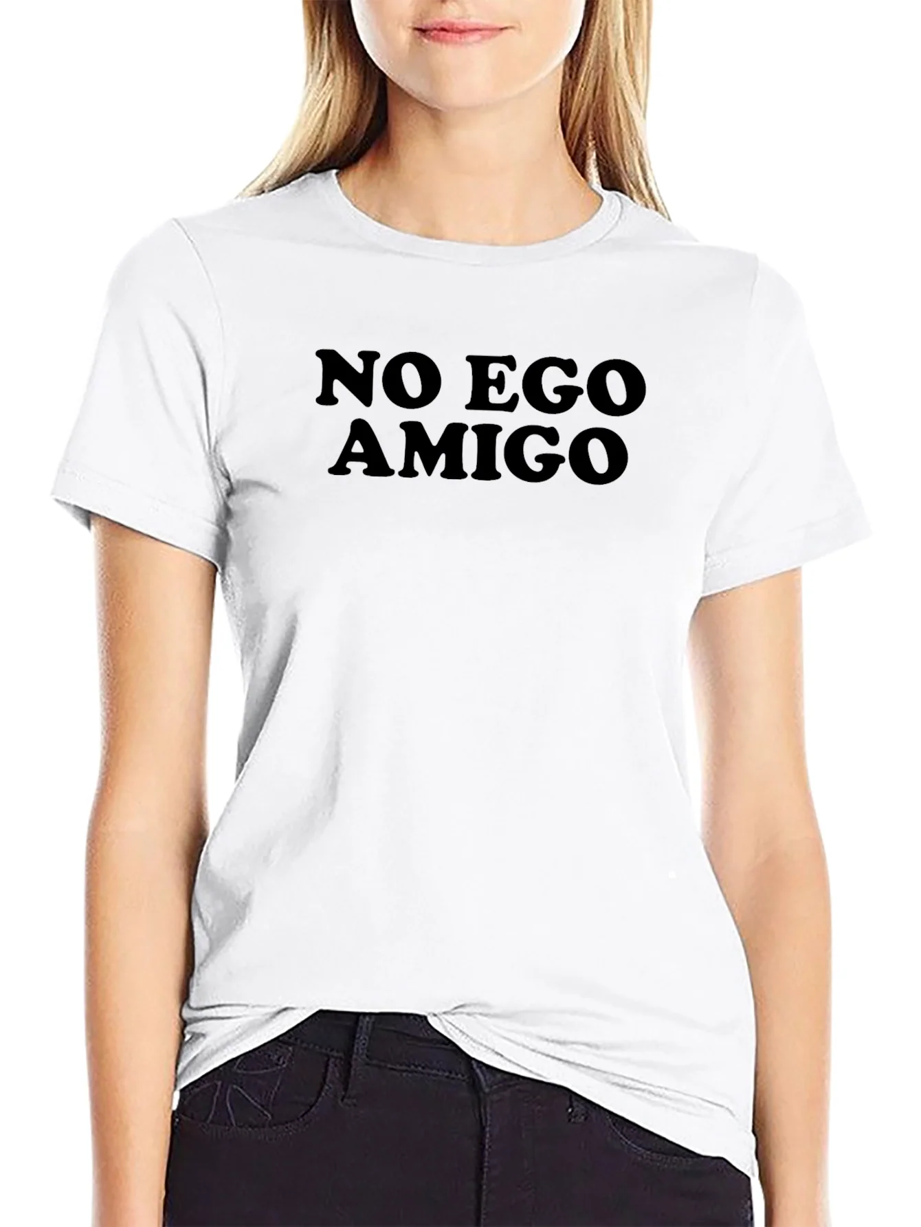 No Ego Amigo Black T-Shirt - Relaxed Fit