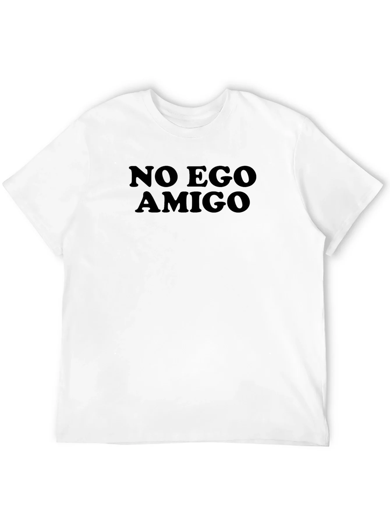 No Ego Amigo Black T-Shirt - Relaxed Fit