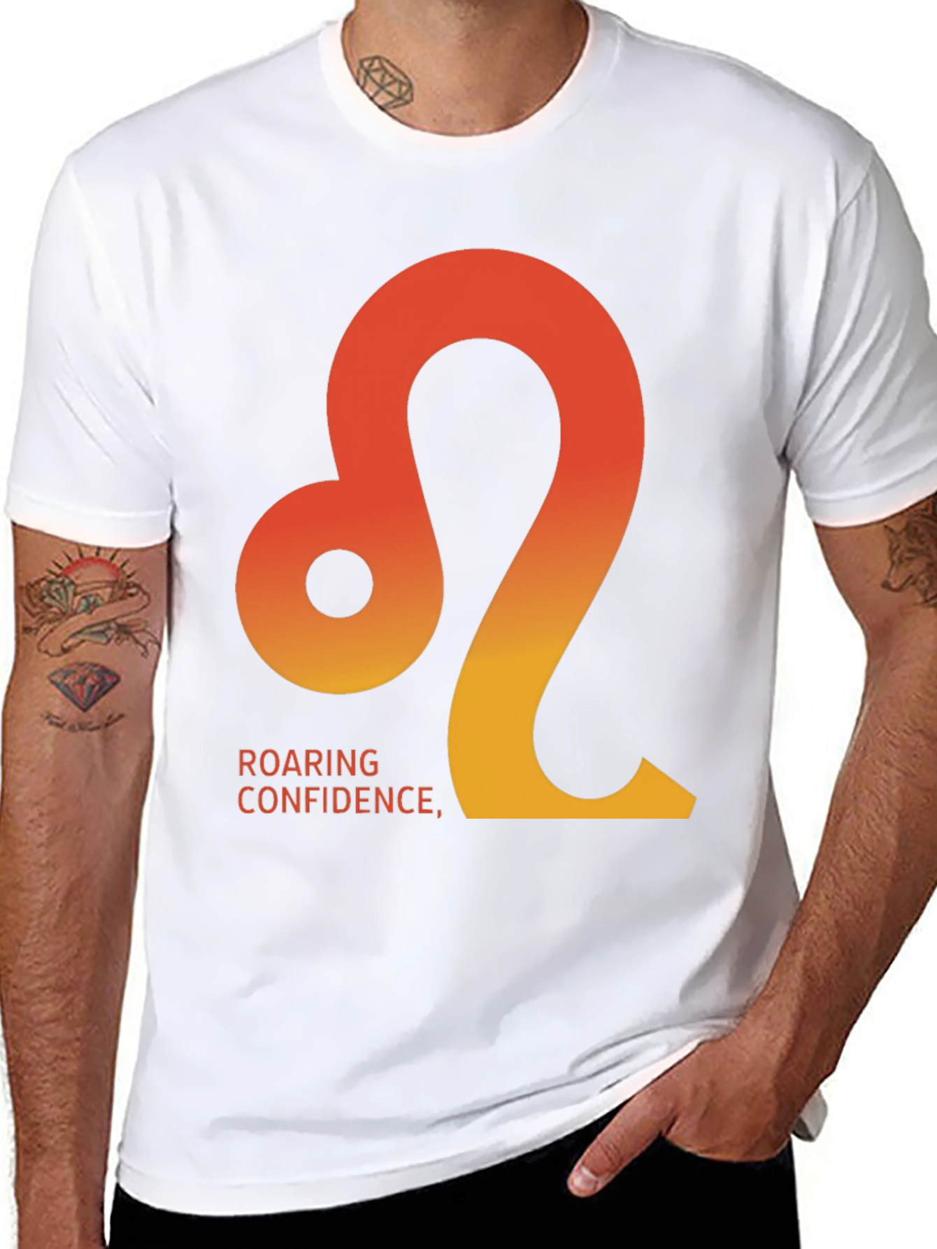 Leo Zodiac Sign T-Shirt - Roaring Confidence Tee