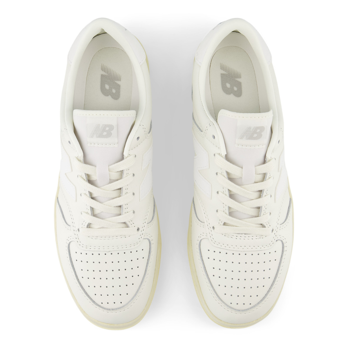 New Balance T500 in Sea Salt with White and Angora
