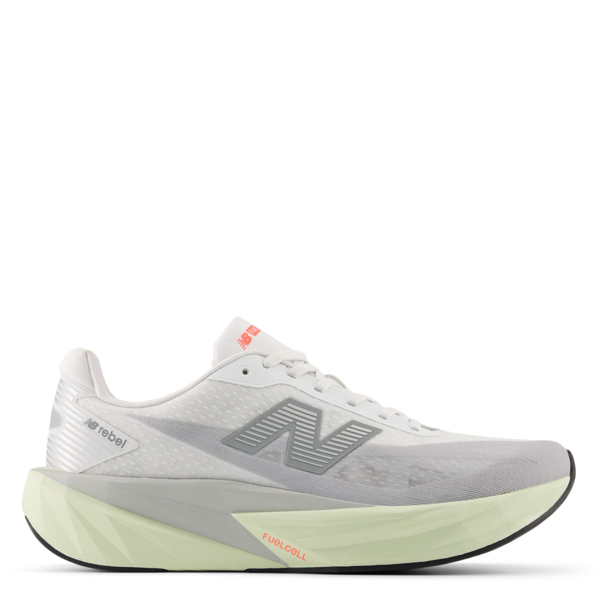 New Balance Men's FuelCell Rebel v5 in Raincloud with Mineral and White