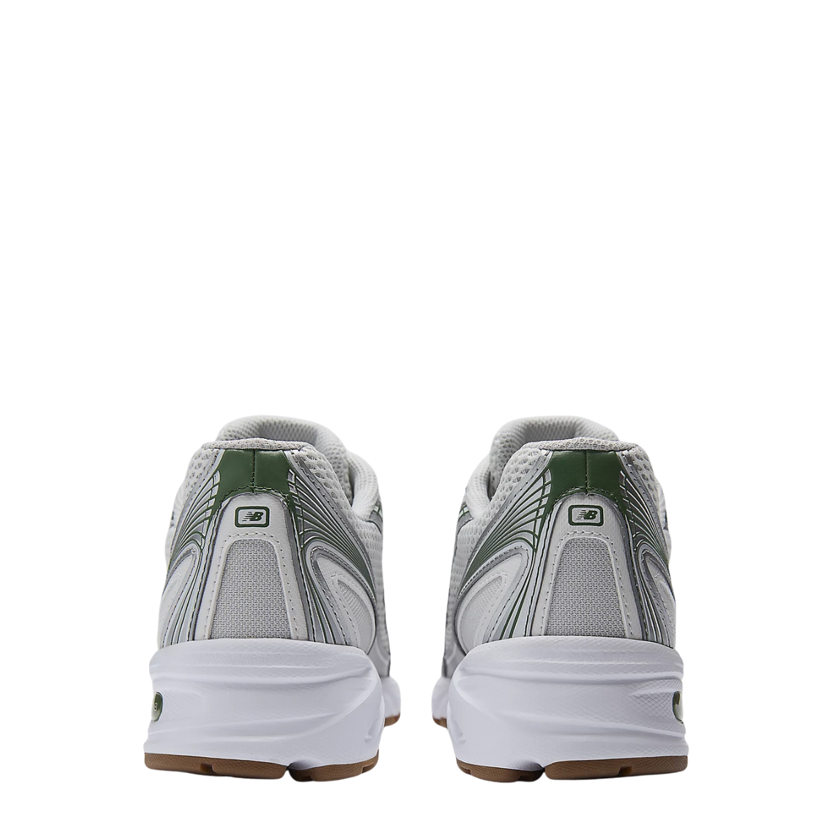 New Balance Women's 740 in Grey Matter with Dark Alpine Green