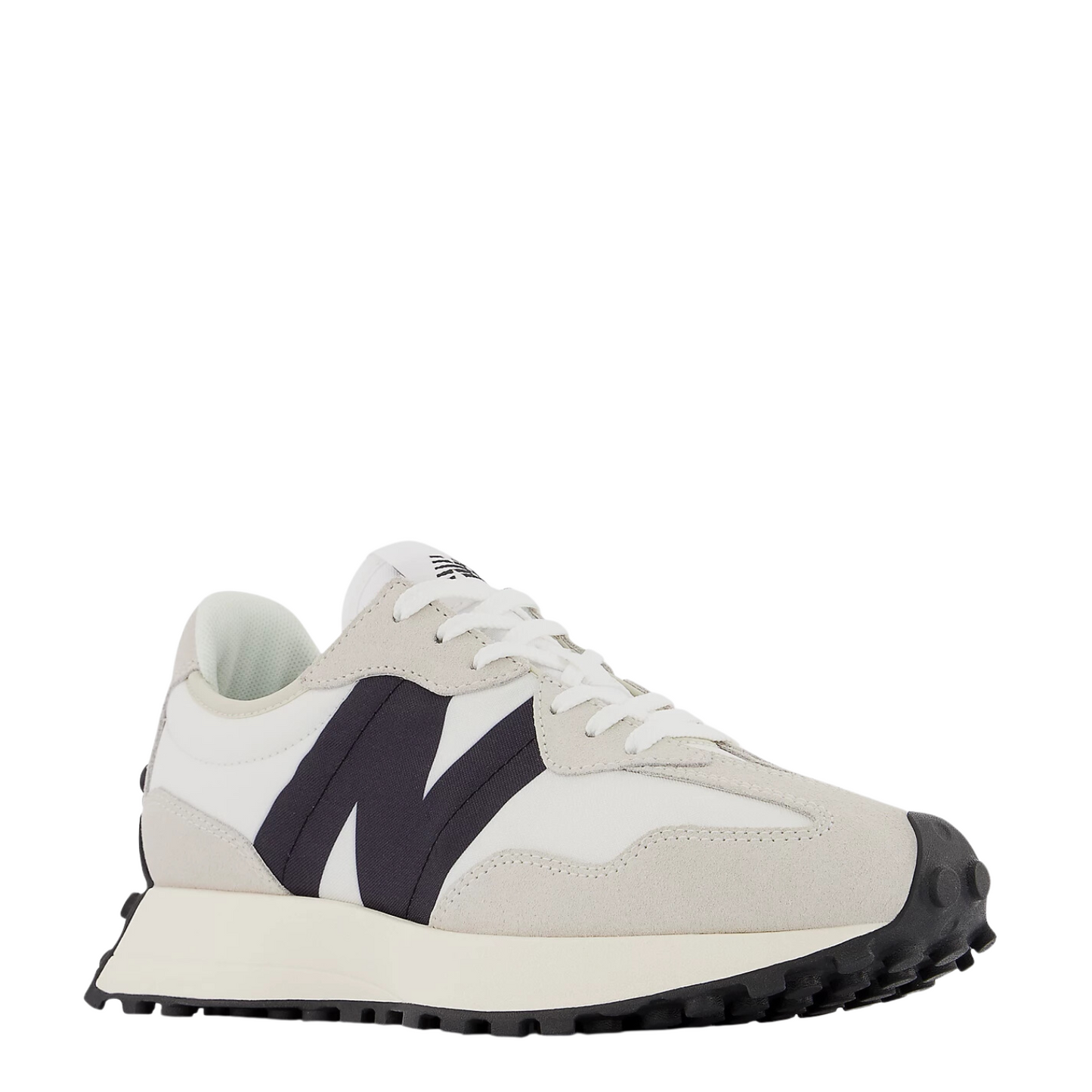 New Balance Women's 327 in Sea Salt with White and Black