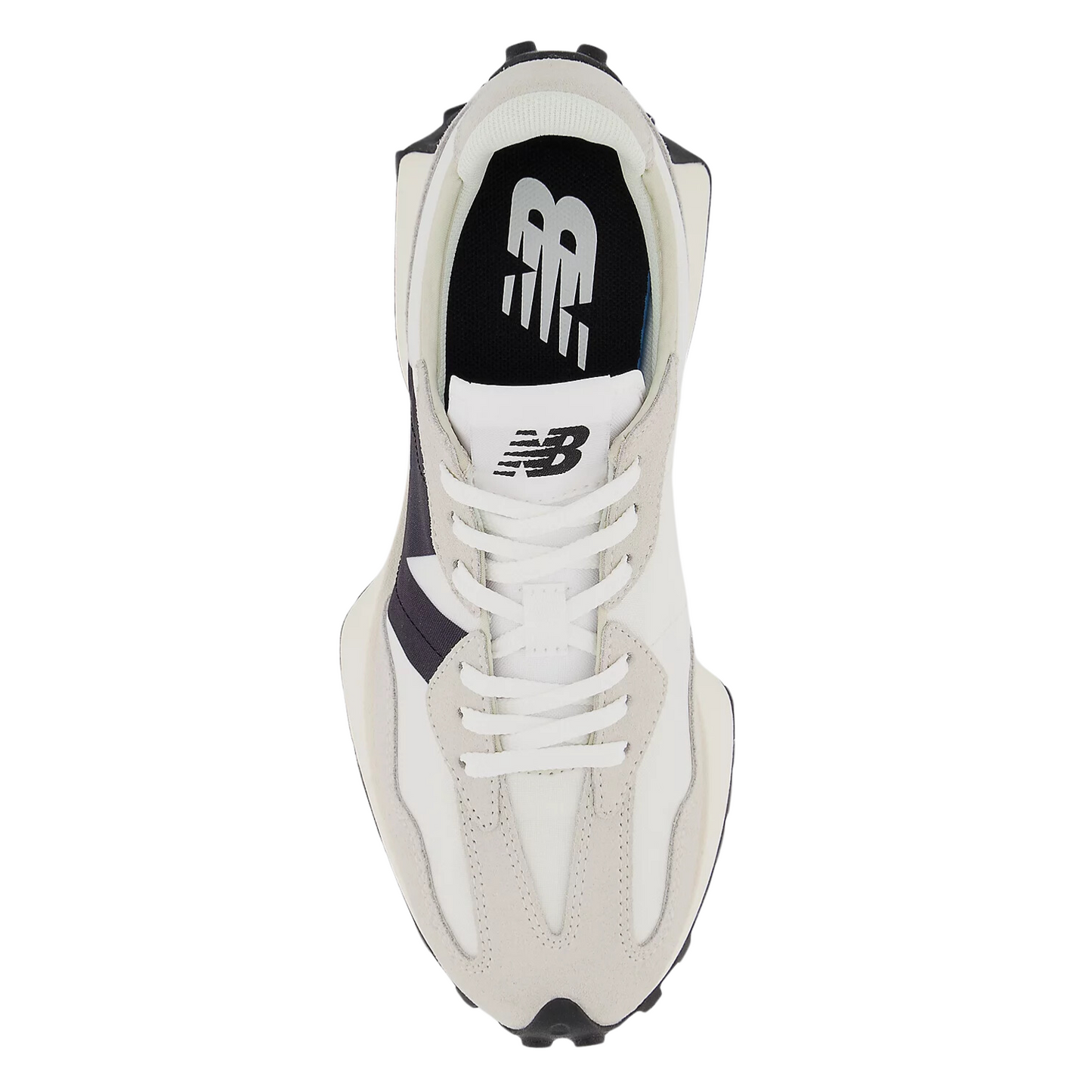 New Balance Women's 327 in Sea Salt with White and Black