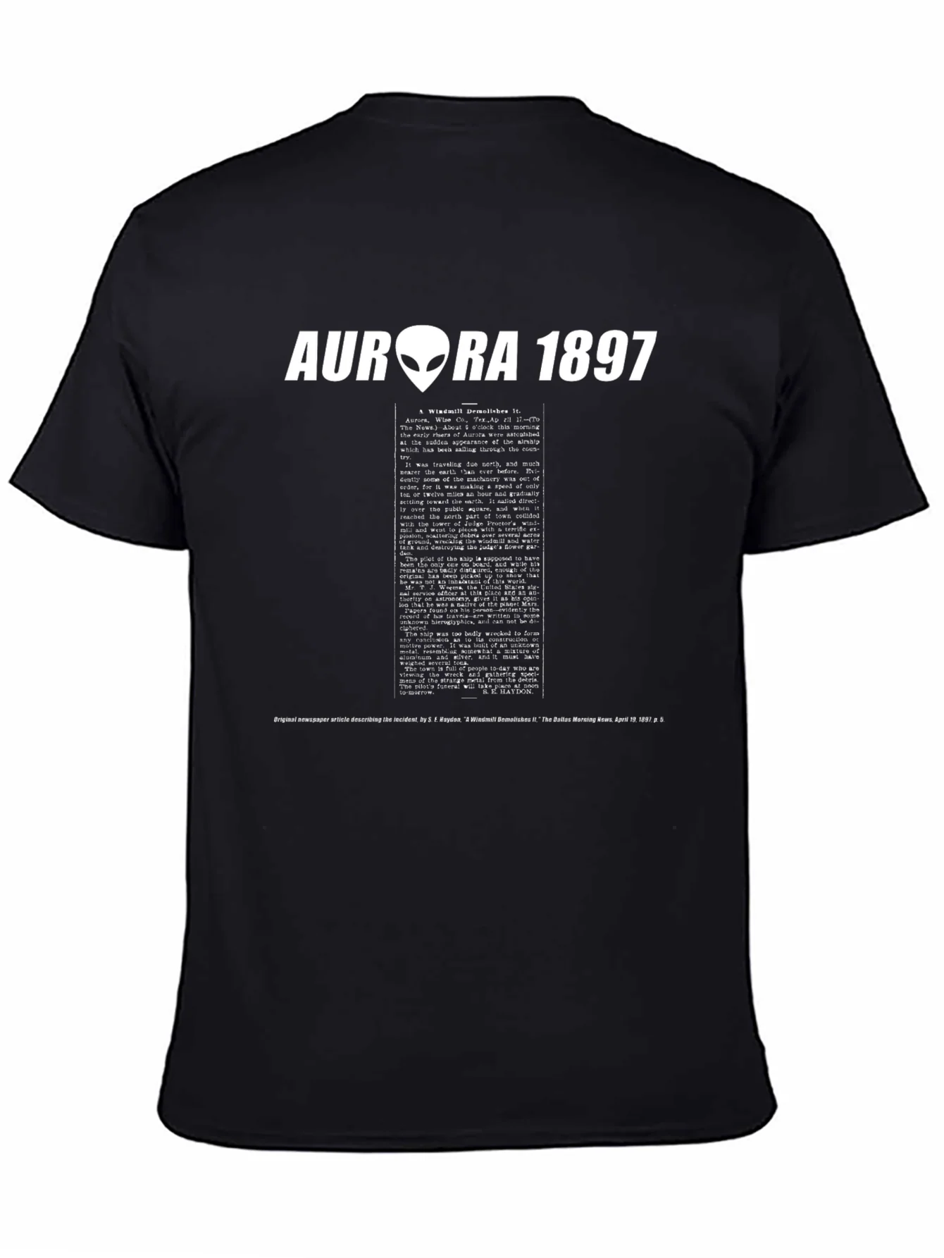 Aurora 1897 Alien Crash T-Shirt