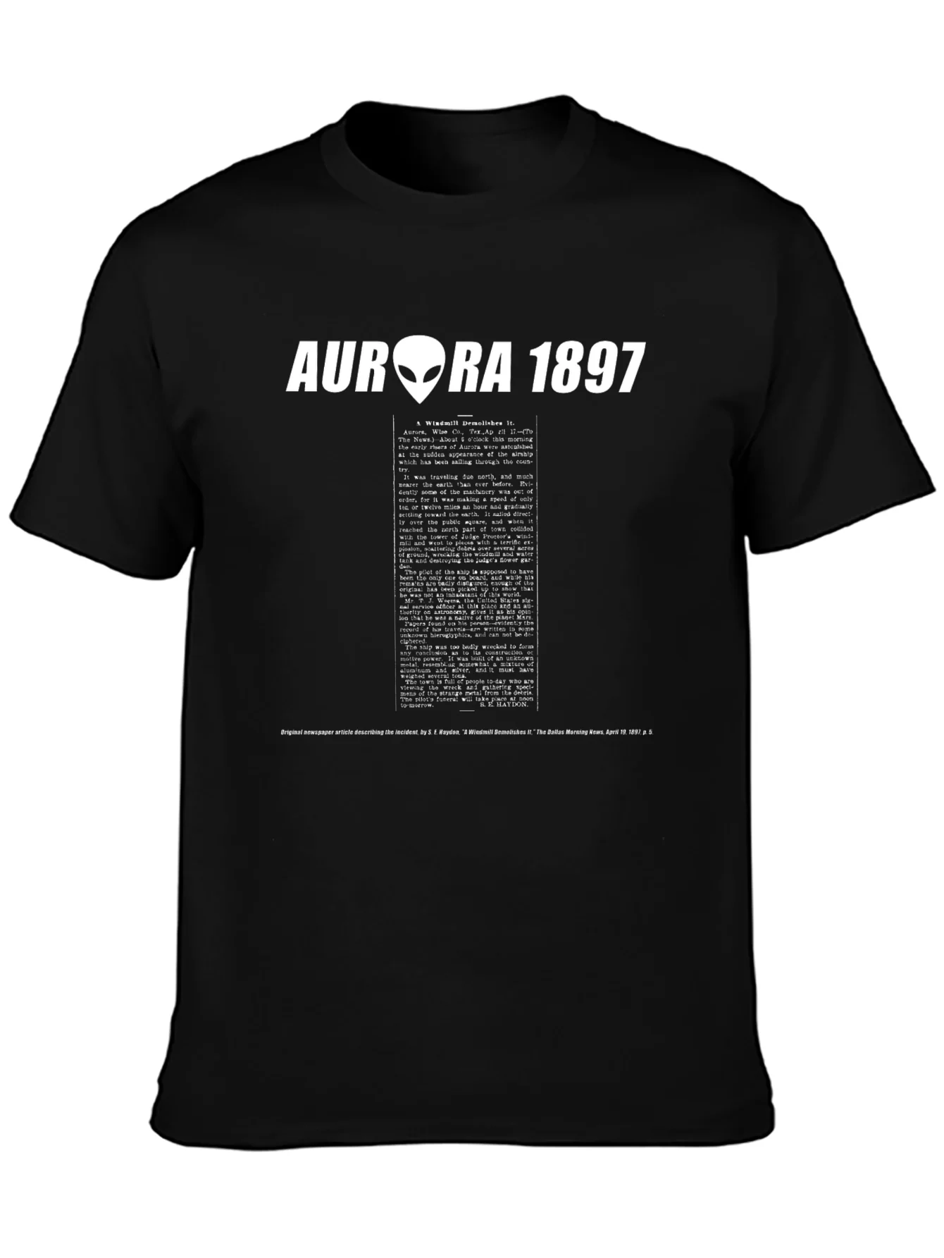 Aurora 1897 Alien Crash T-Shirt
