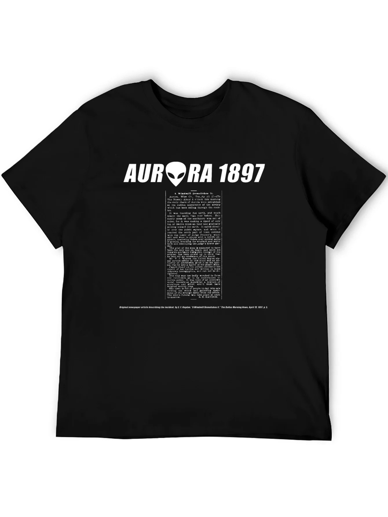 Aurora 1897 Alien Crash T-Shirt
