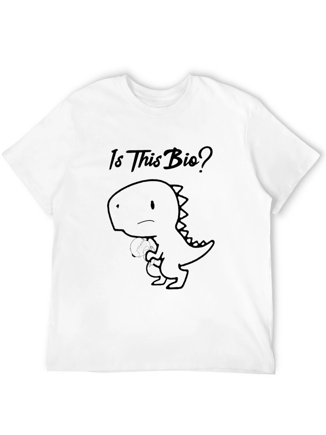 Is This Bio? Dino Black T-Shirt