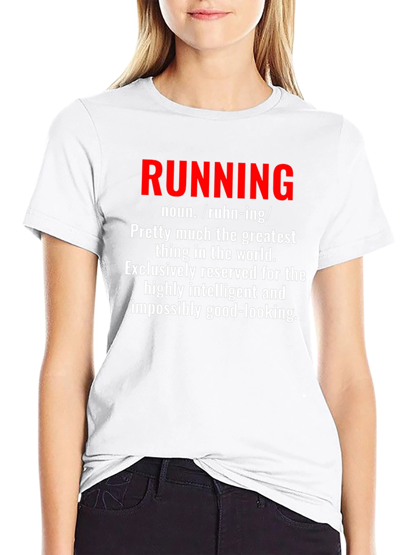 Running Definition Black Graphic Tee