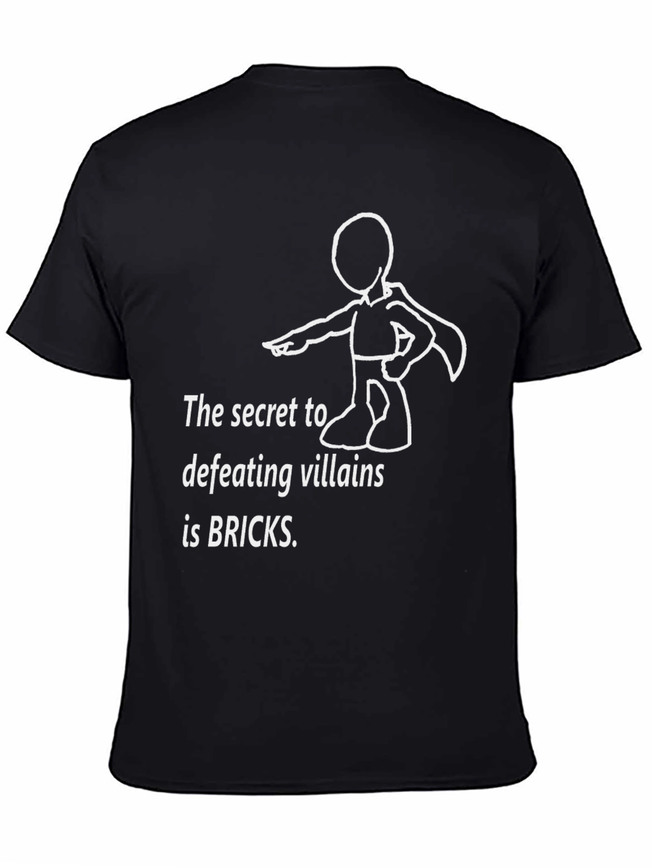 Secret to Defeating Villains Bricks T-Shirt