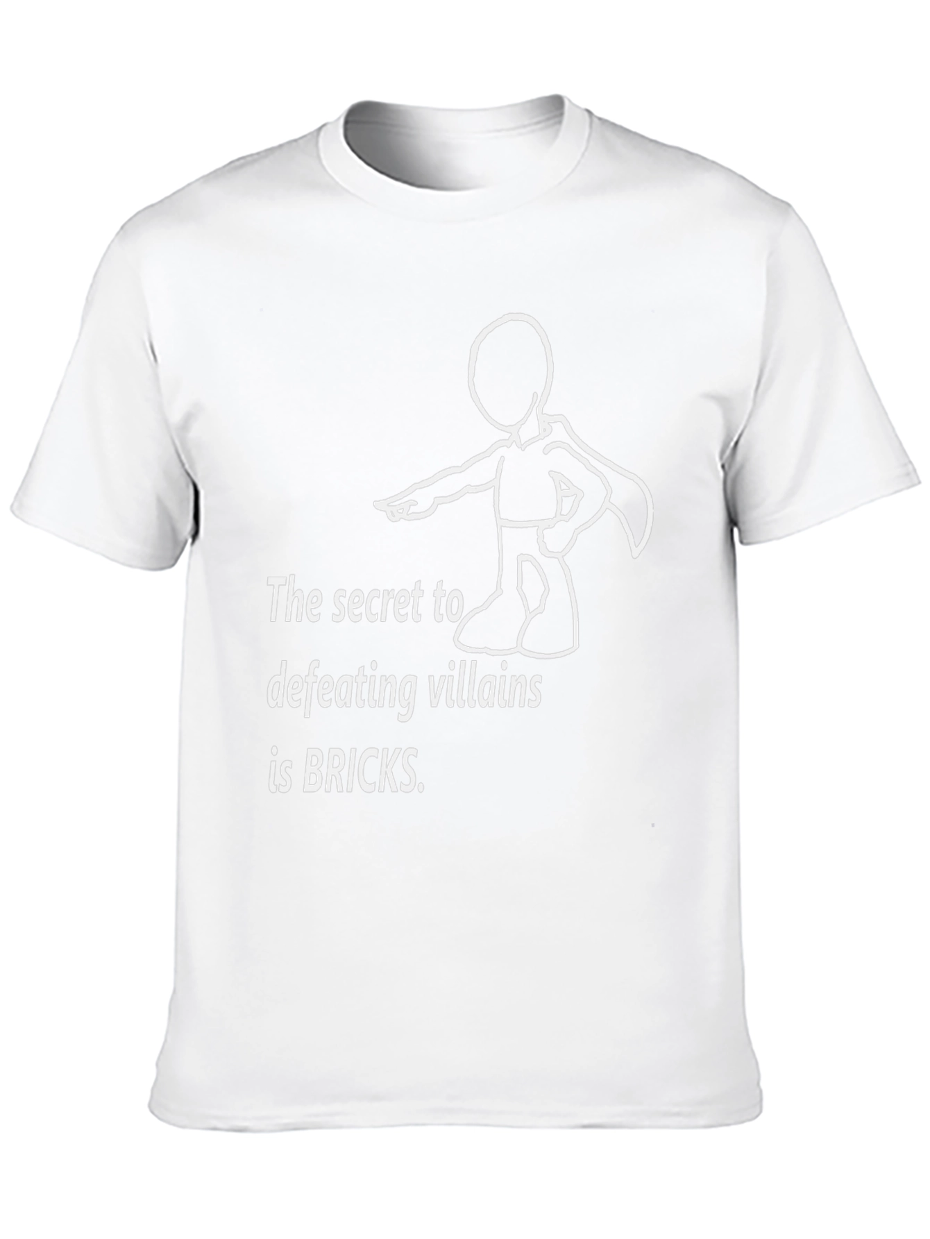 Secret to Defeating Villains Bricks T-Shirt