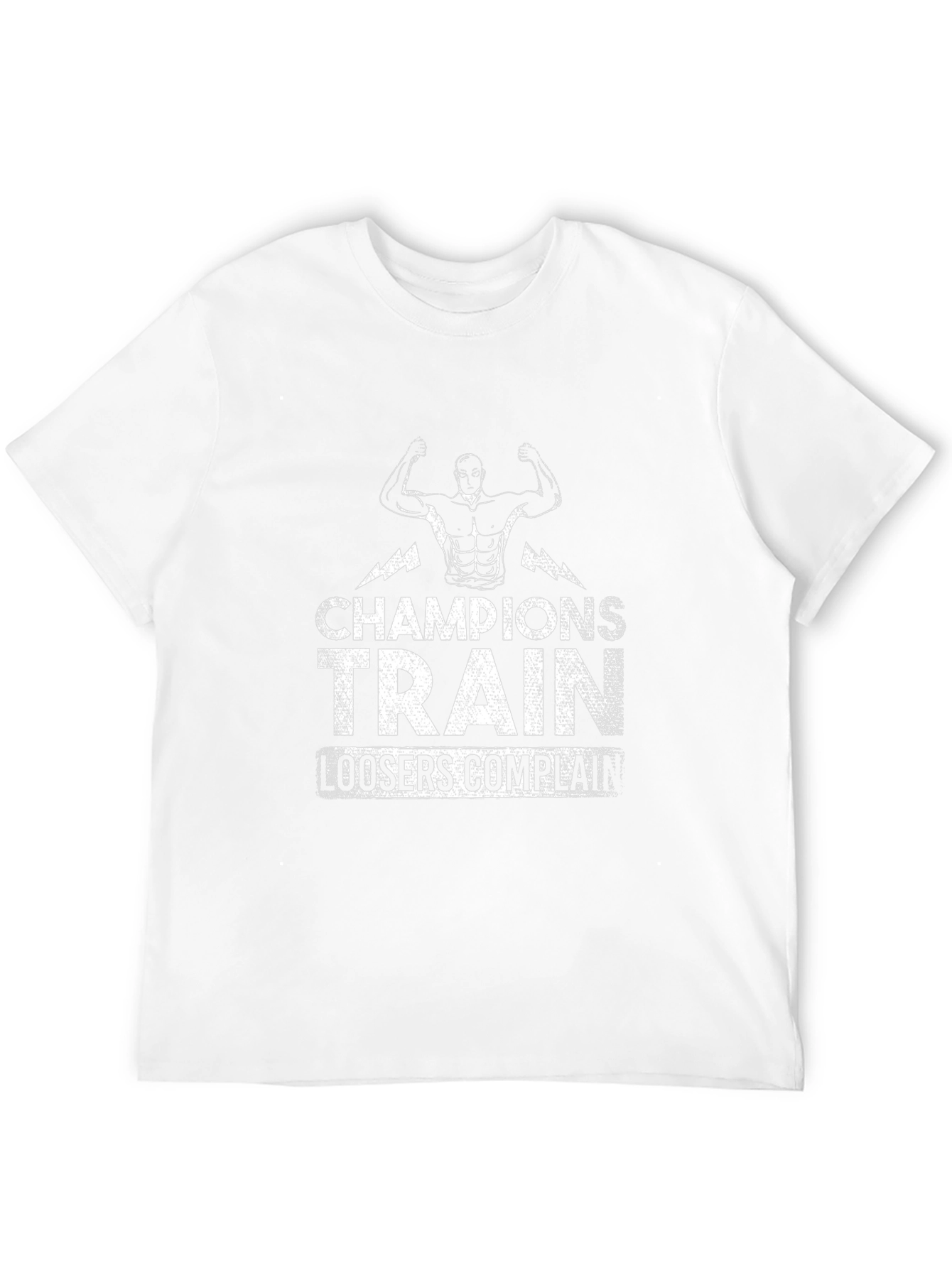 Champions Train T-Shirt - Motivational Gym Wear