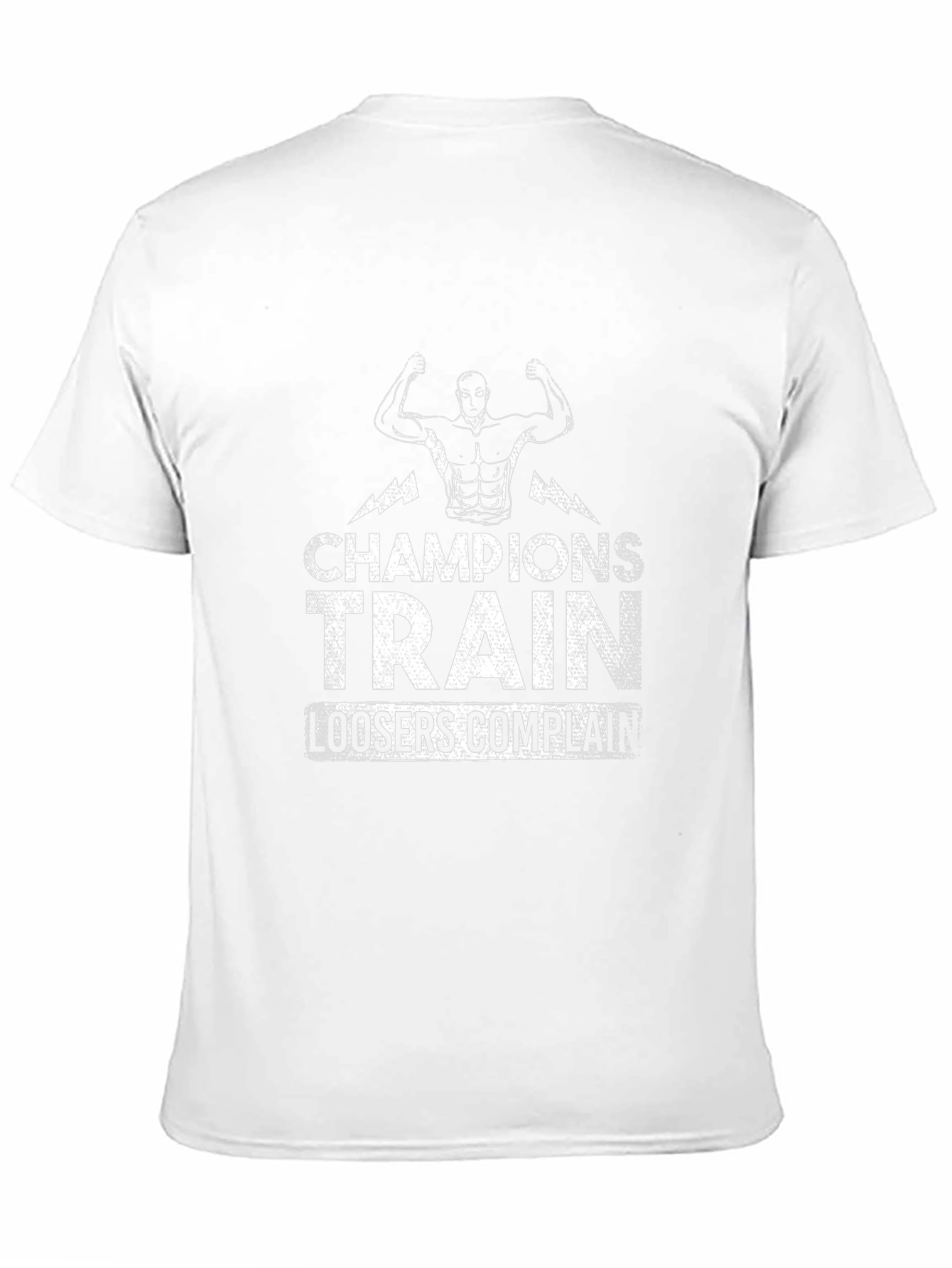 Champions Train T-Shirt - Motivational Gym Wear