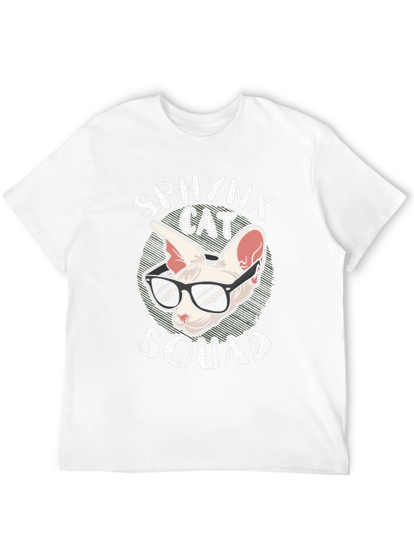 Sphynx Cat Squad Graphic T-Shirt