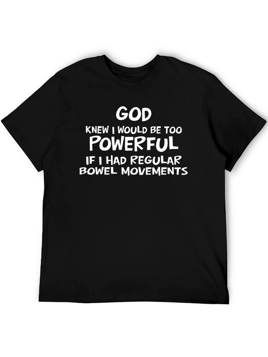Funny Regular Bowel Movements Black T-Shirt