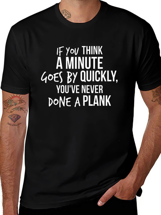 Plank Exercise Funny Graphic T-Shirt