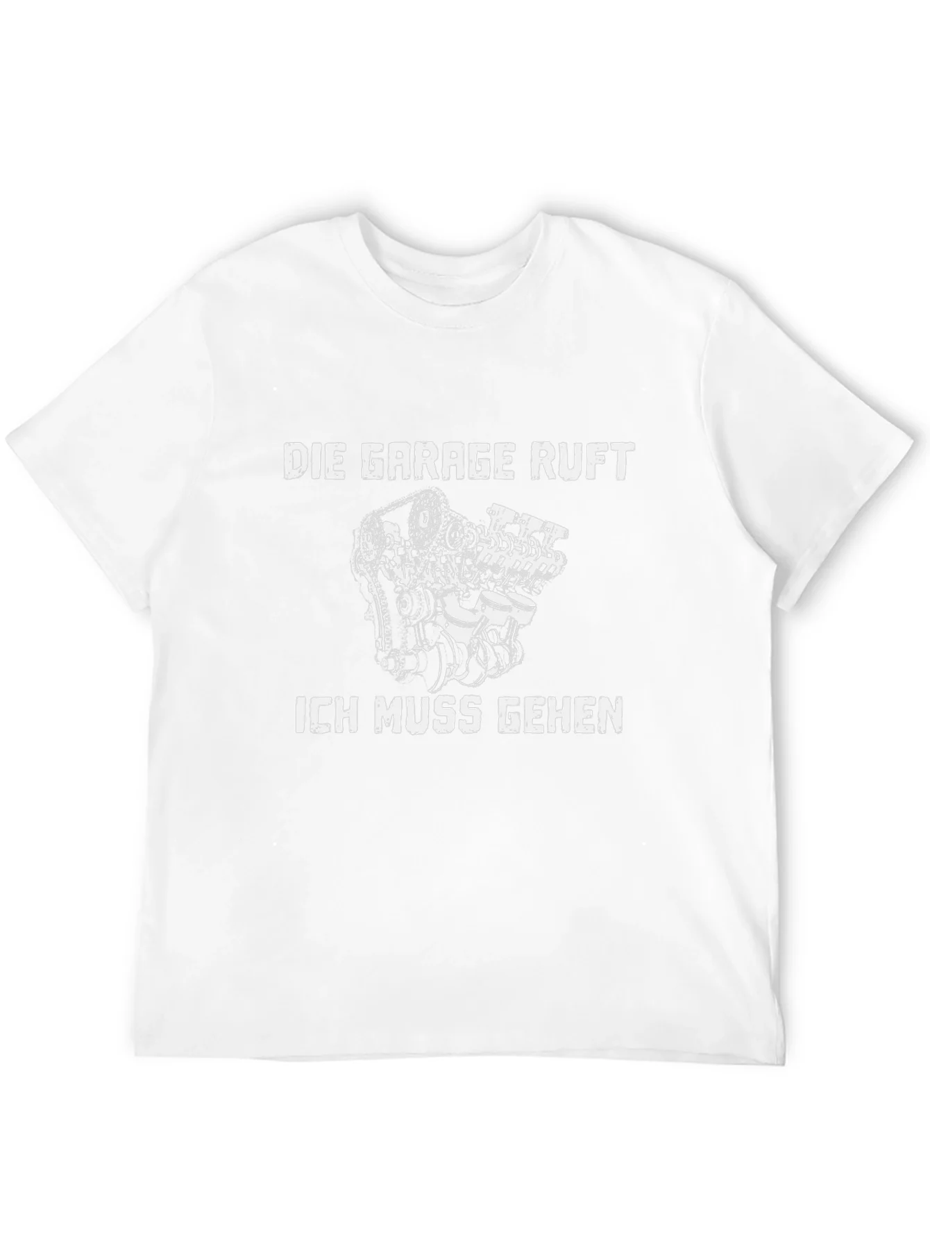 Die Garage Ruft Graphic T-Shirt - Black