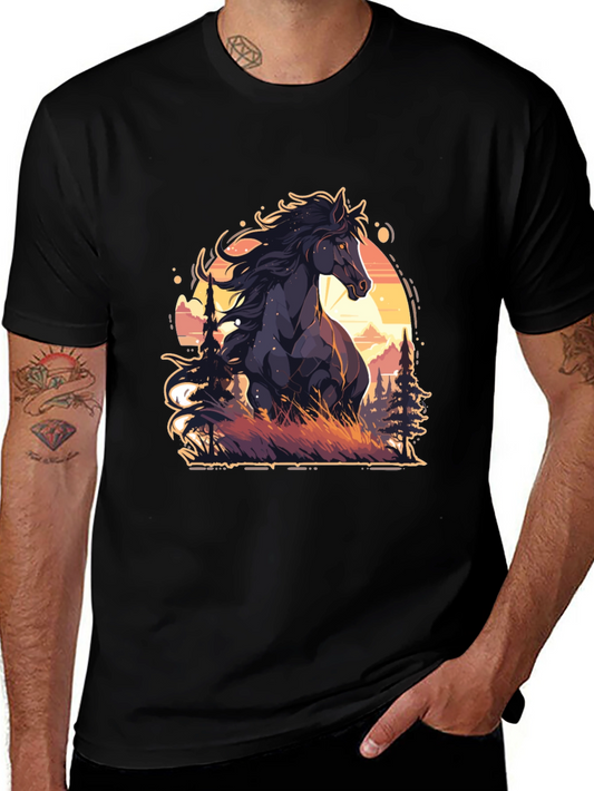 Black Horse Graphic Tee