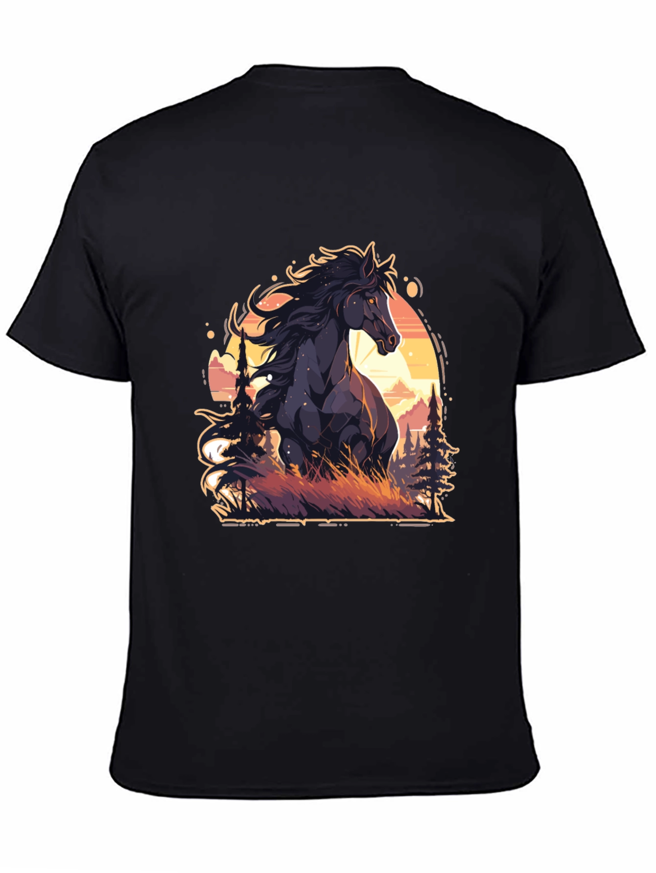Black Horse Graphic Tee