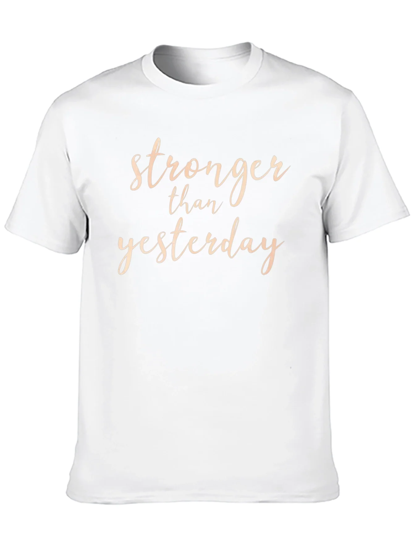 Stronger Than Yesterday Black Graphic T-Shirt