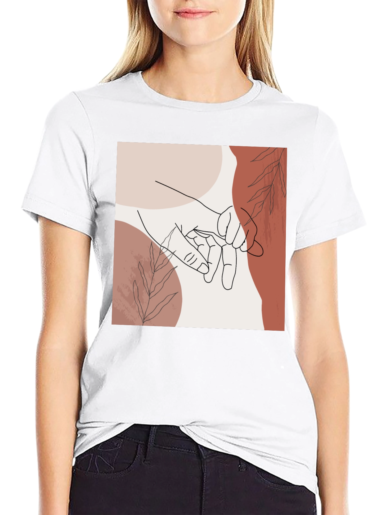 Minimalist Hand Holding Graphic Tee