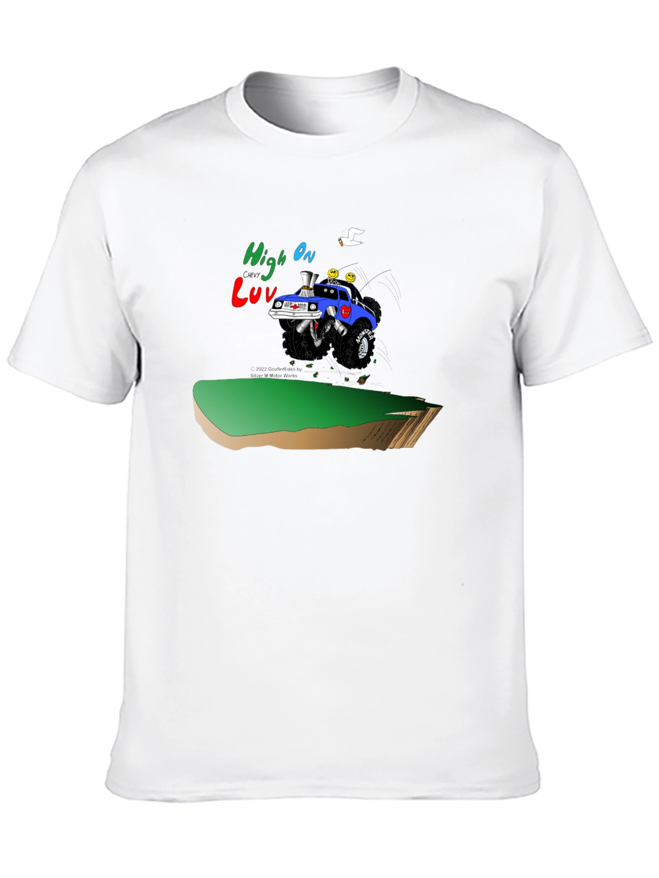 High On Luv Monster Truck Black T-Shirt