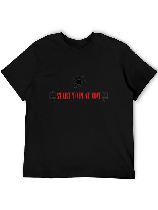 Start to Play Now Black T-Shirt