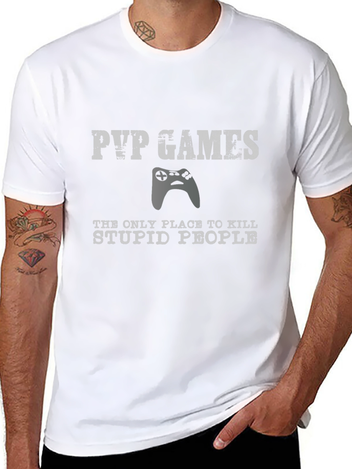 PVP Games T-Shirt - Kill Stupid People Tee