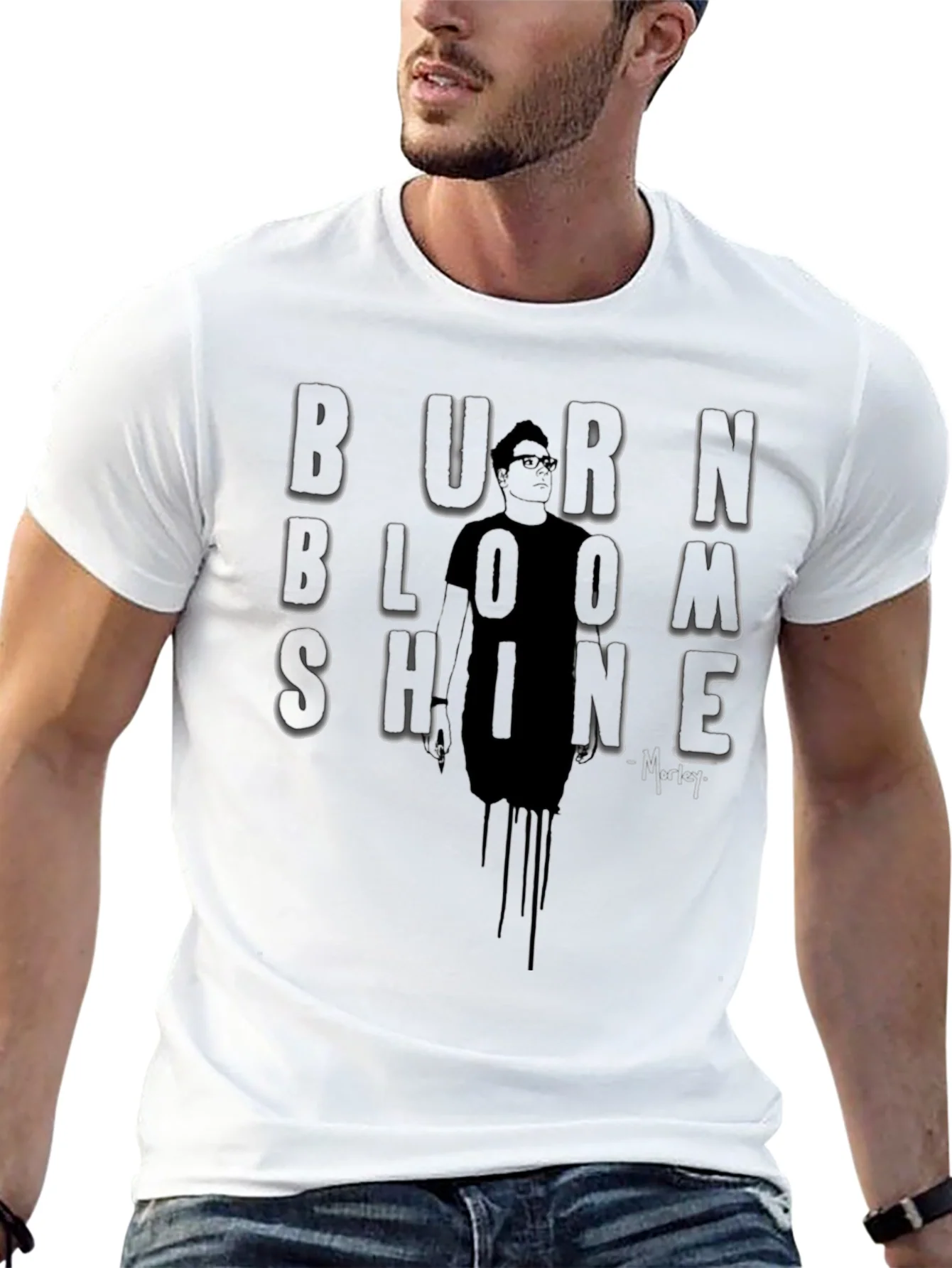 Burn Bloom Shine Graphic T-Shirt - Mens Tee