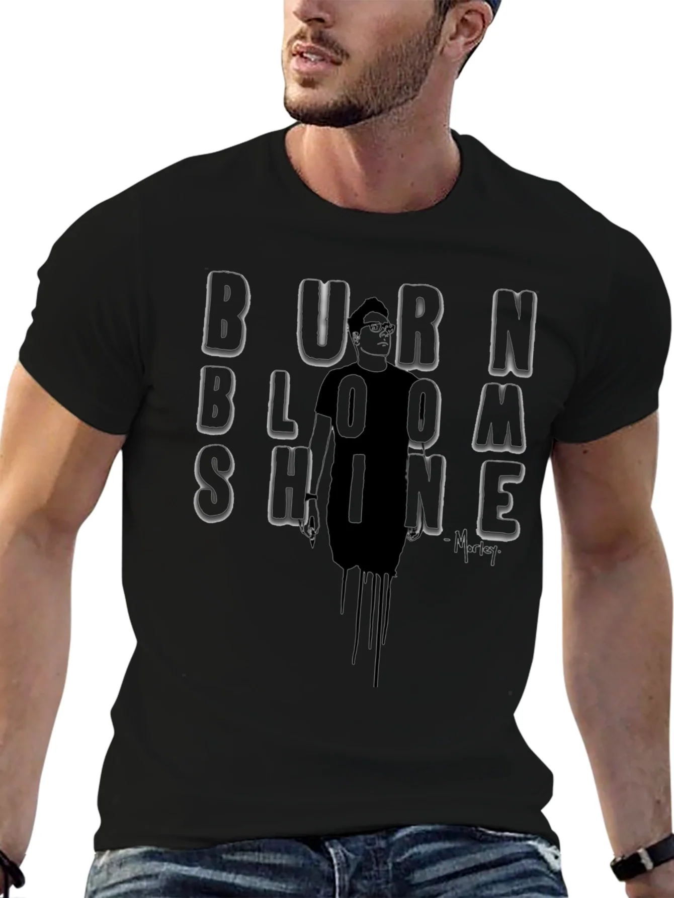 Burn Bloom Shine Graphic T-Shirt - Mens Tee