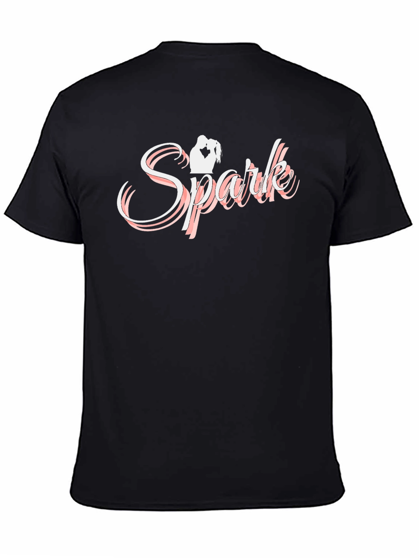 Spark Romance T-Shirt - Black Crew Neck Tee