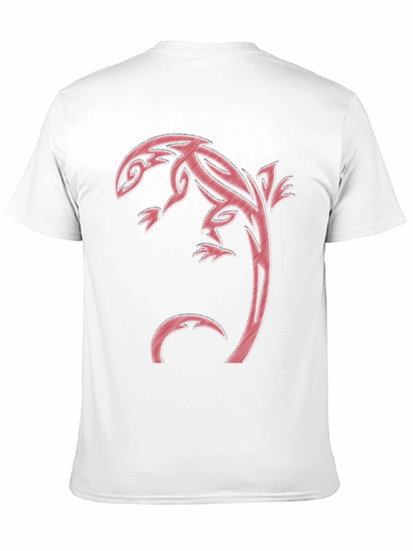 Tribal Lizard Graphic T-Shirt - Black