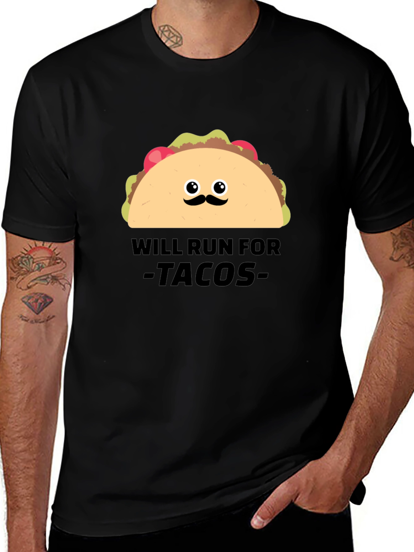 Will Run For Tacos Graphic Tee