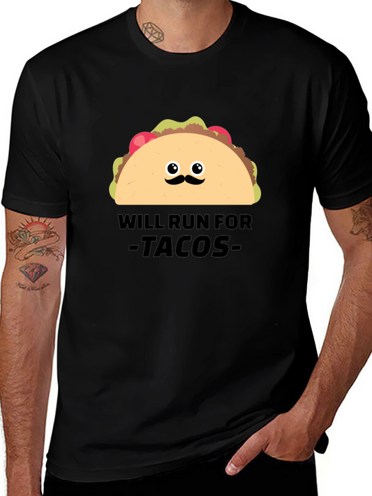 Will Run For Tacos Graphic Tee