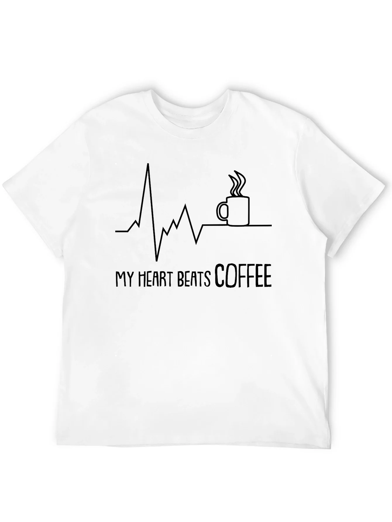 My Heart Beats Coffee Graphic Tee