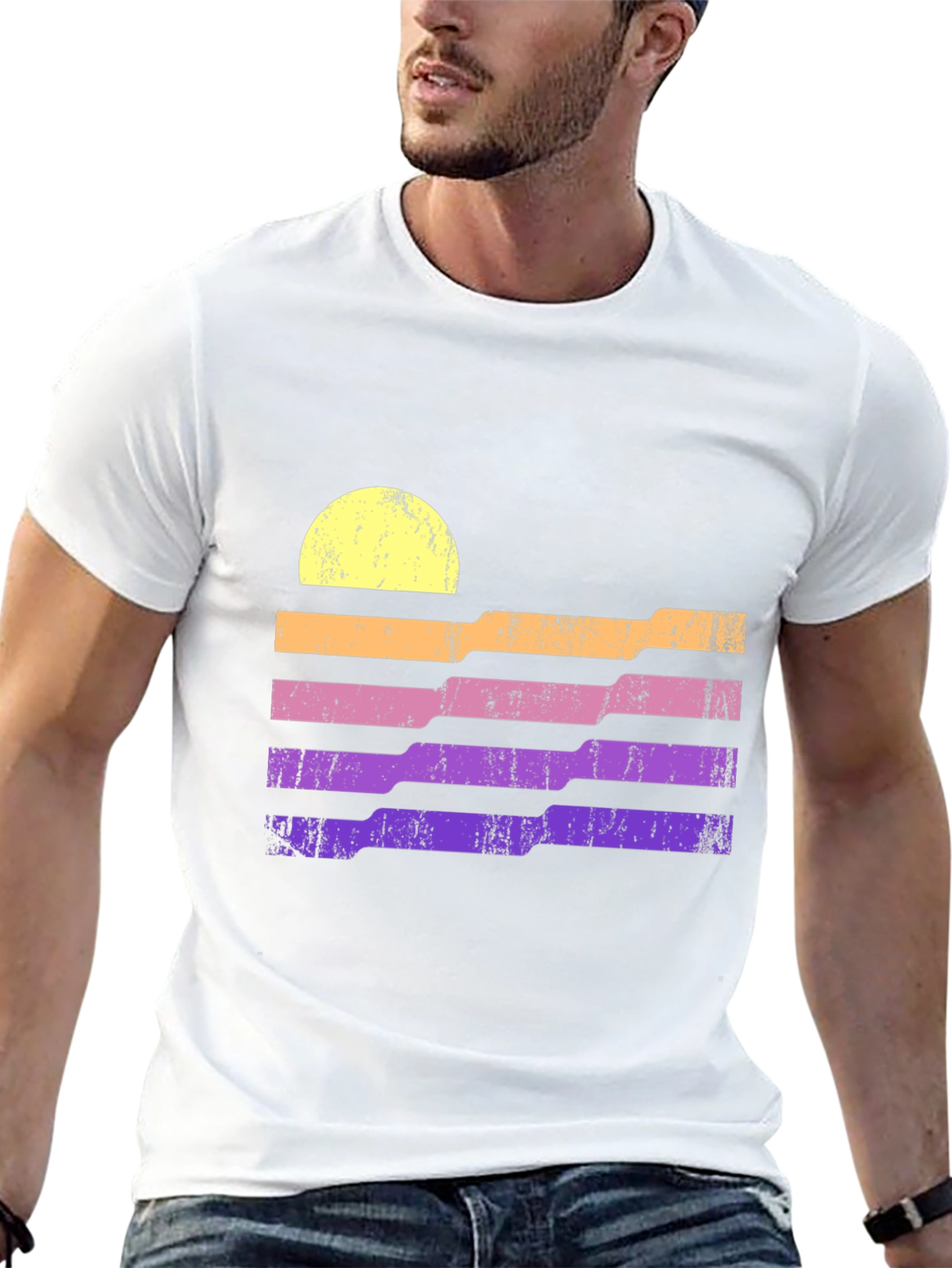 Retro Sunset Graphic Tee - Stylish & Unique