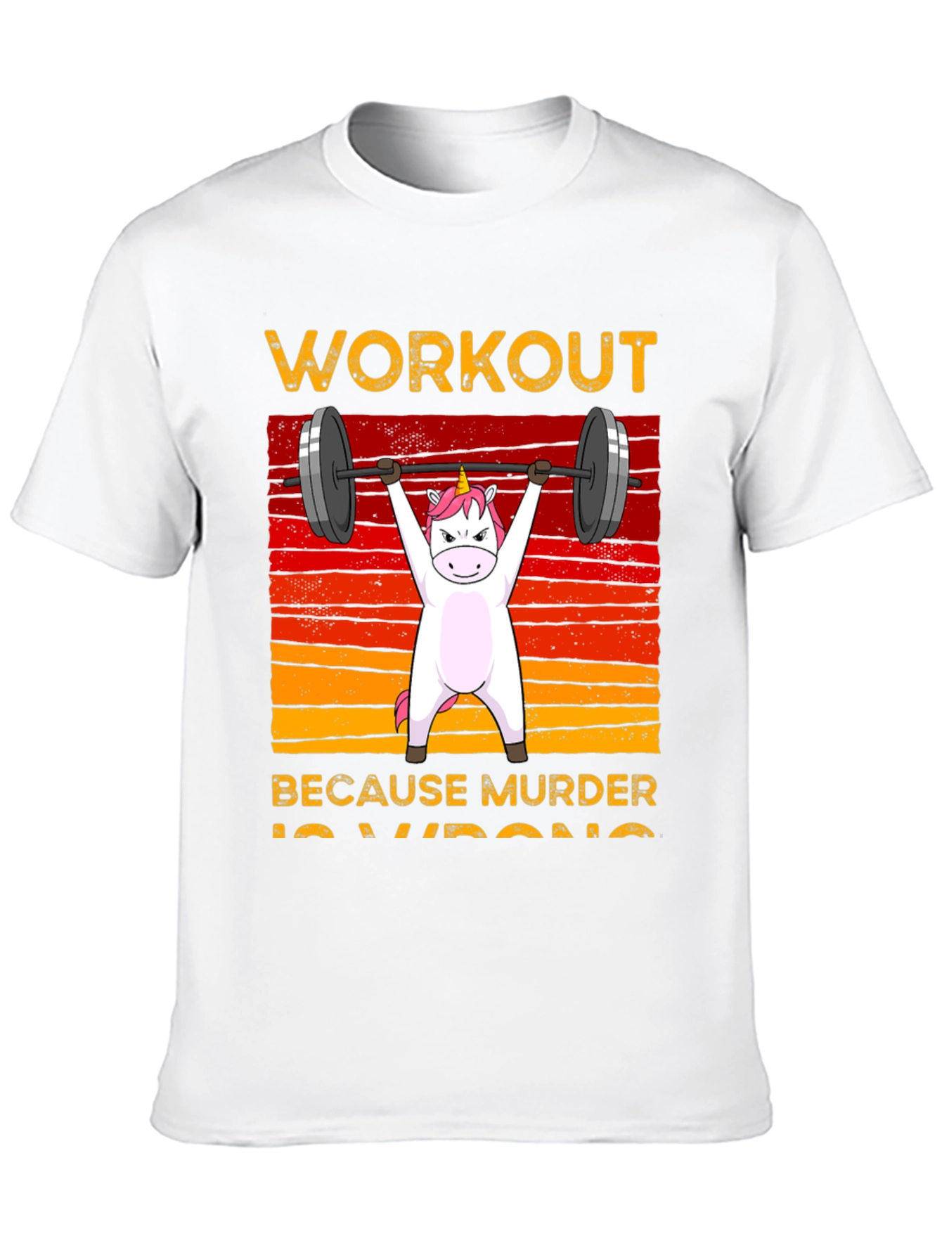 Unicorn Workout Black T-Shirt