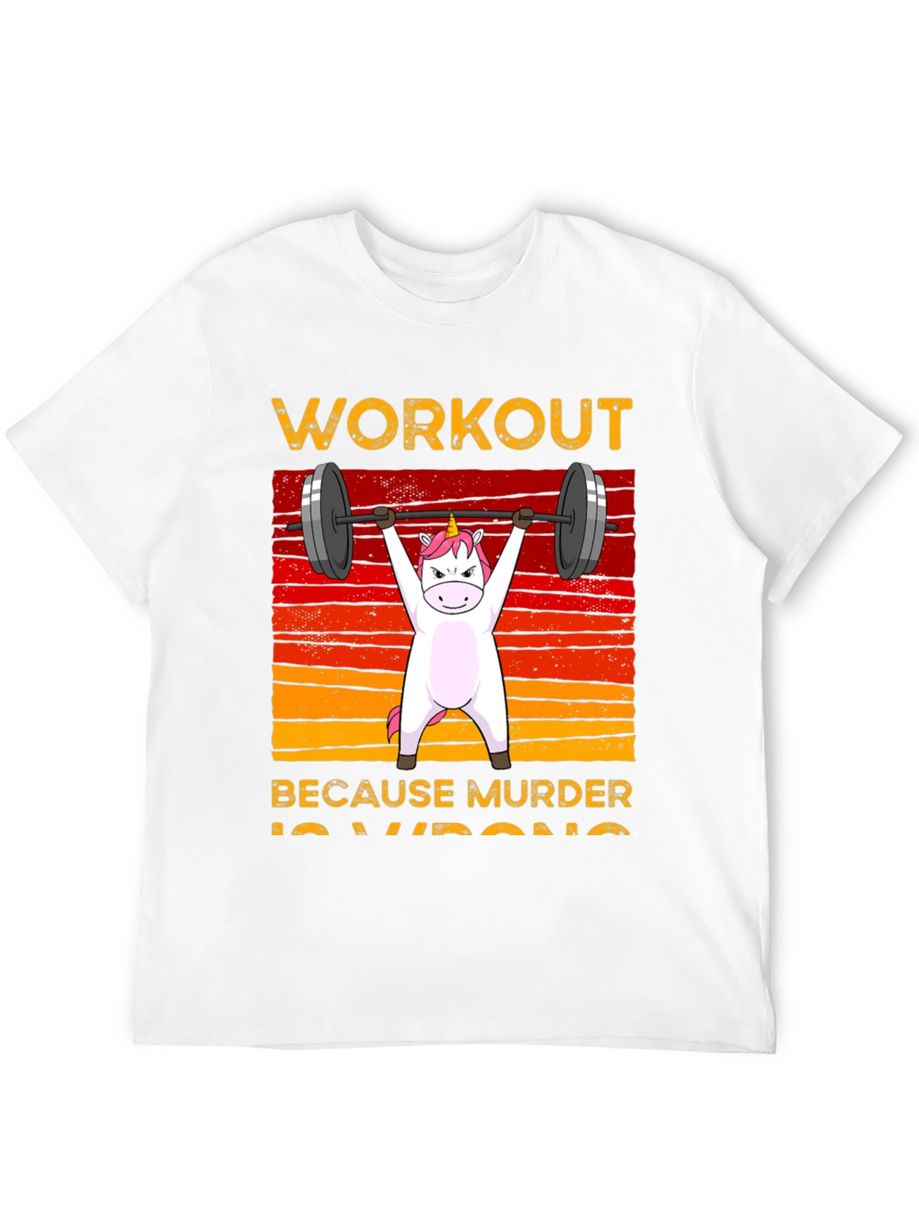 Unicorn Workout Black T-Shirt