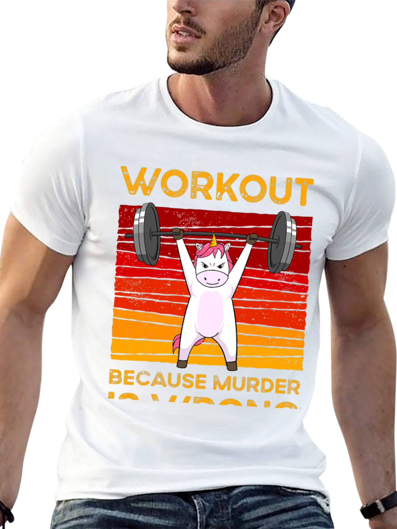 Unicorn Workout Black T-Shirt