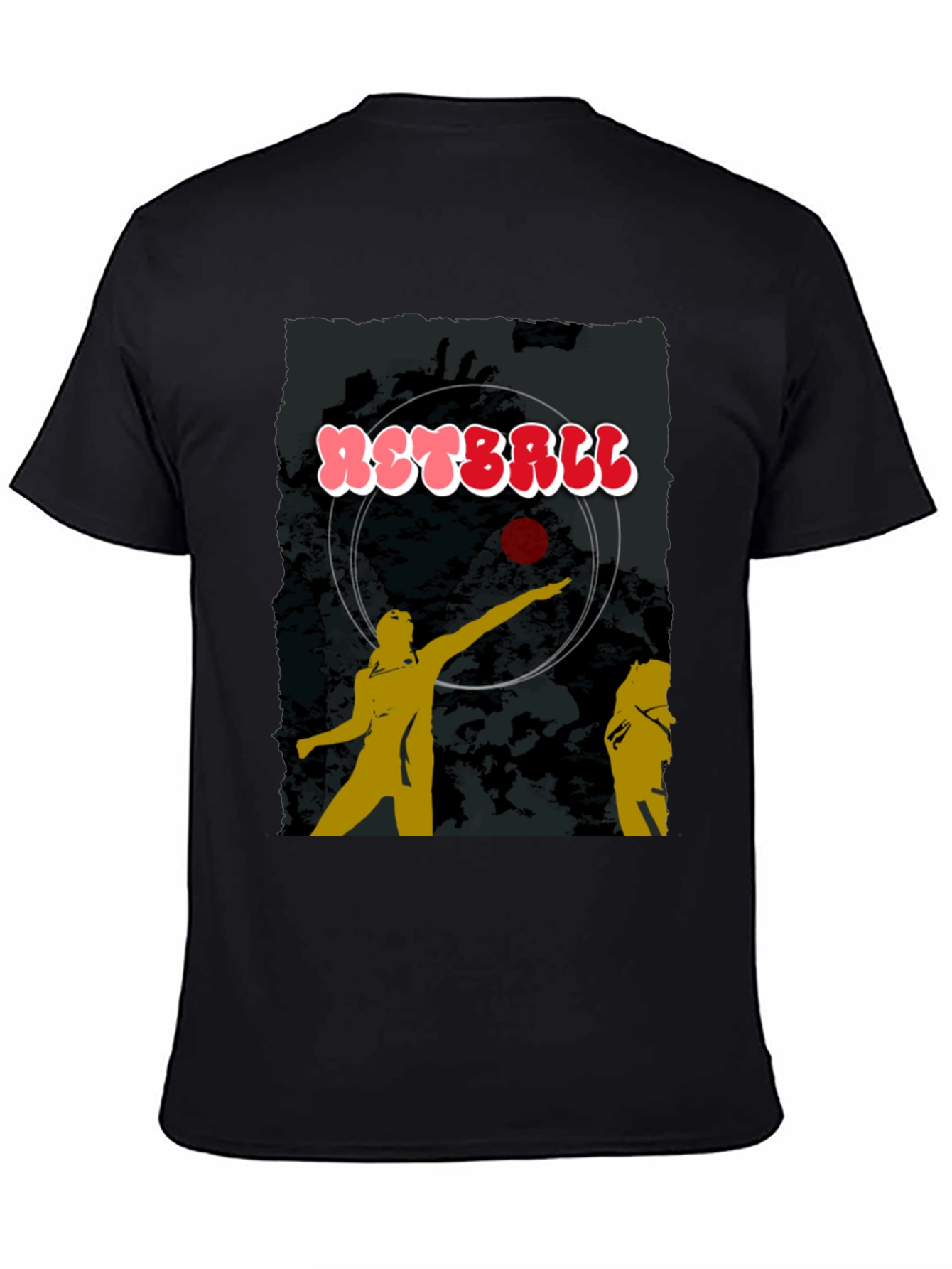 Netball Graphic T-Shirt - Black Cotton Tee